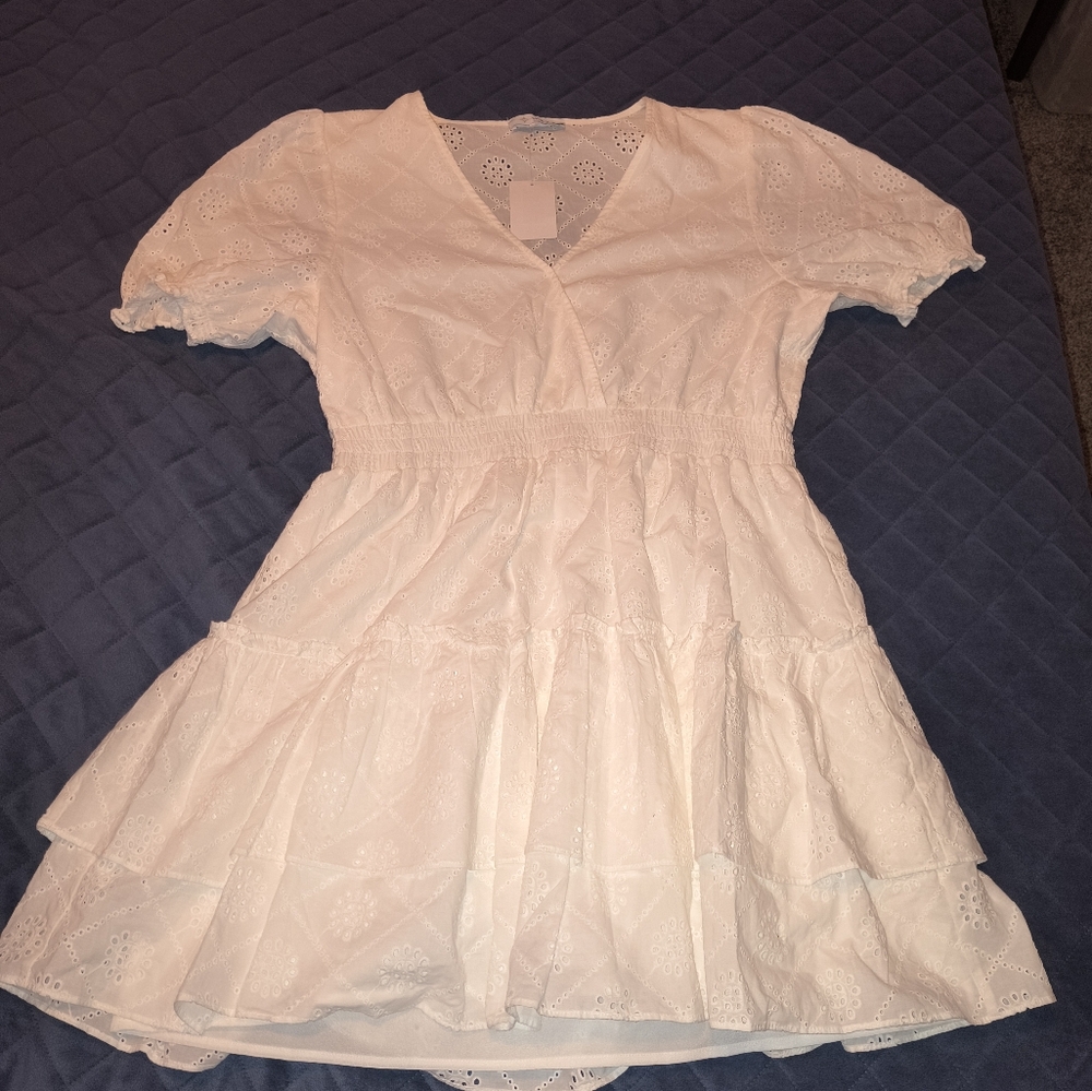 White Eyelet Dress
